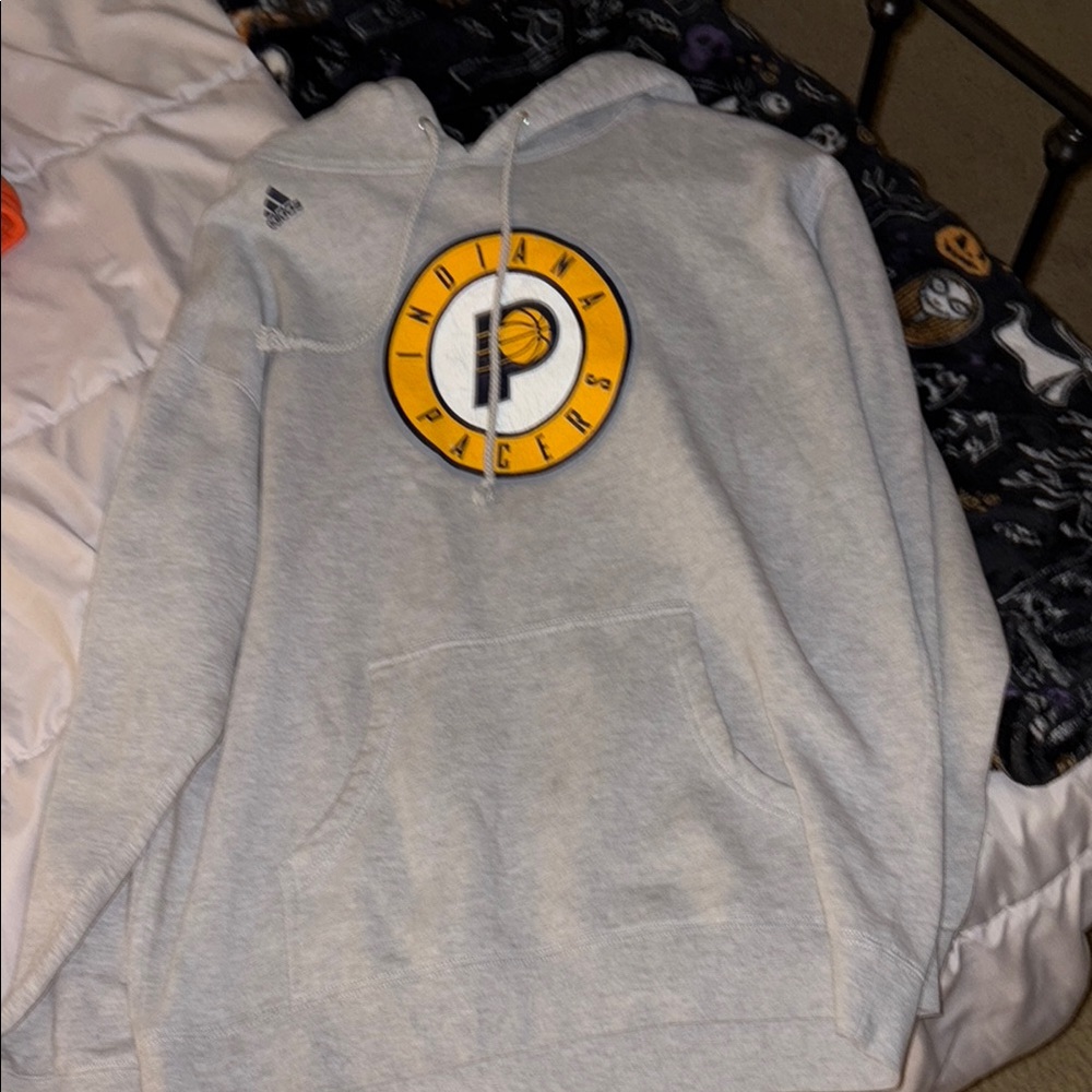 Adidas Gray Crew Neck Sweater with Classic Design